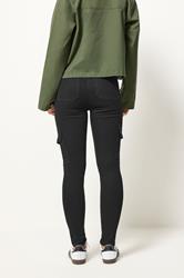 PixieGirl Petite Womens Black Pocket Detail Cargo Skinny Jeans | PixieGirl 3