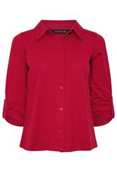 PixieGirl Petite Red Button Cotton Shirt