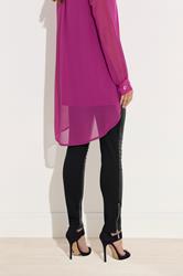 STAR Black Faux Leather Leggings | StarByJM 3