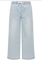 PixieGirl Petite Light Blue Denim Pull-On Non-Stretch Wide Leg Jeans