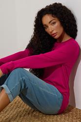 M&Co Petite Hot Pink Button Down Cardigan | M&Co 1