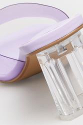 Lilac Purple & Clear Block Heel Mules In Extra Wide EEE Fit | Yours Clothing 4