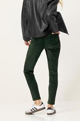 PixieGirl Petite Women's Khaki Green Cord Skinny Jeans | PixieGirl 3