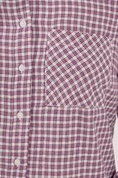 M&Co Petite Berry Red Check Cotton Shirt | M&Co 4