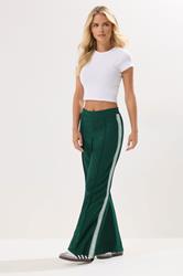 PixieGirl Petite Women's Green Side Stripe Trousers | PixieGirl 1