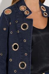 STAR Blue Denim Eyelet Detail Jacket | StarByJM 5