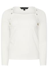 STAR White Button Detail Top | StarByJM 5