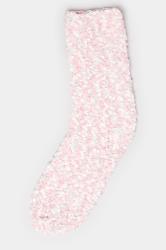 YOURS 2 PACK Pink & Grey Cosy Textured Ankle Socks | Yours Clothing 5