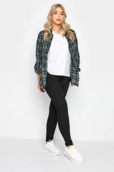 M&Co Black Ponte Seam Detail Leggings | M&Co  1