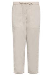 M&Co Natural Brown Tie Waist Barrel Trousers | M&Co 5
