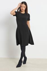 PixieGirl Petite Women's Black Textured Mini Dress | PixieGirl 2
