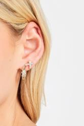 2 PACK Gold Diamante Earrings Set 1
