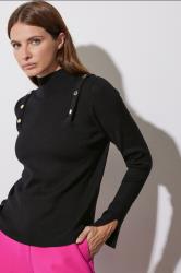 STAR Black Button Detail Knitted Jumper | StarByJM 5