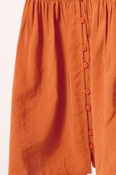 PixieGirl Petite Orange Button Through Shirt Dress 4