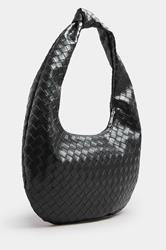 Black Knot Detail Woven Shoulder Bag | Yours Clothing 4