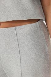 PixieGirl Petite Women's Grey Marl Soft Touch Pintuck Trouser | PixieGirl 4