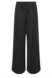PixieGirl Petite Women's Black Ponte Palazzo Trousers | PixieGirl 5