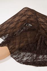 PixieGirl Petite Women's Chocolate Brown Lace Lined Maxi Skirt | PixieGirl 4
