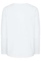 Petite White Long Sleeve T-Shirt | PixieGirl  7