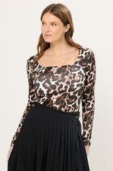 STAR Brown Leopard Print Top | StarByJM 4