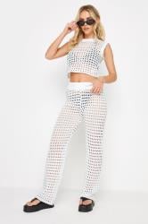 PixieGirl White Crochet Trousers | PixieGirl 1