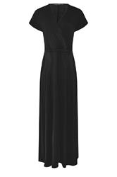 PixieGirl Petite Women's Black Wrap Tie Maxi Dress | PixieGirl 5