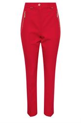 STAR Red Tailored Straight Leg Trousers | StarByJM 6