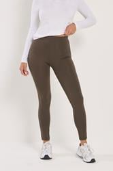 PixieGirl Petite 2 PACK Women's Chocolate Brown & Black Leggings | PixieGirl 4