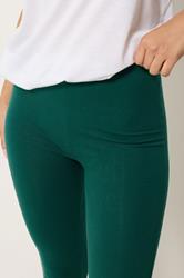 PixieGirl Petite Women's 2 PACK Forest Green & Black Cotton Leggings | PixieGirl 6