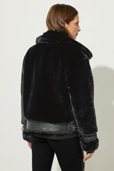 STAR Black Faux Fur Coat | StarByJM 3