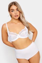 M&Co White Lace Non-Padded Floral Bra | M&Co 2
