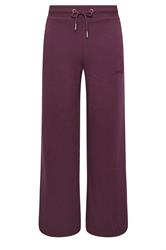 PixieGirl Petite Women's Burgundy Red 'Monte Carlo' Slogan Wide Leg Joggers | PixieGirl 5