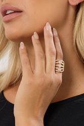 Gold Tone Stretch Statement Ring | Your Clothing 1