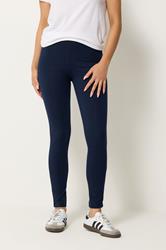 PixieGirl Petite Women's 2 PACK Navy Blue & Black Cotton Leggings | PixieGirl 4