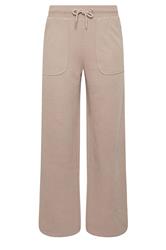 PixieGirl Petite Women's Natural Brown Pocket Patch Wide Leg Joggers | PixieGirl 5