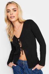 PixieGirl Petite Womens Black Tie Front Cardigan | PixieGirl 4