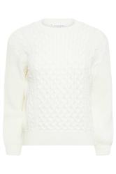 PixieGirl Ivory White Cable Knit Jumper | PixieGirl 5