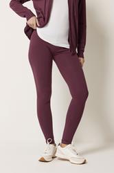 M&Co Berry Purple Stretch Leggings | M&Co 3