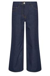 PixieGirl Petite Women's Indigo Blue Stretch Wide Leg Jeans | PixieGirl 5