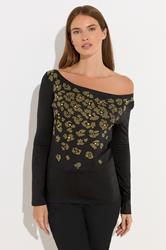 STAR Black Animal Embellished Top | StarByJM 2