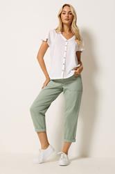 M&Co Sage Green Twill Carpenter Trousers | M&Co 1