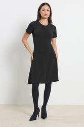 PixieGirl Petite Women's Black Textured Mini Dress | PixieGirl 1