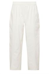 PixieGirl Petite Women's White Embroidered Cotton Wide Leg Trousers | PixieGirl 6