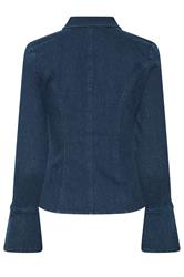 PixieGirl Petite Women's Indigo Blue Zip Denim Jacket | PixieGirl  2