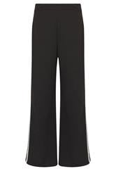 M&Co Black Jersey Side Stripe Wide Leg Trousers | M&Co 5