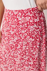 M&Co Petite Red Ditsy Floral Maxi Skirt | M&Co 4