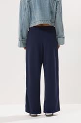 PixieGirl Petite Women's Navy Blue Side Stripe Trousers | PixieGirl 3