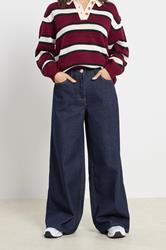 PixieGirl Petite Women's Indigo Blue Stretch Wide Leg Jeans | PixieGirl 2