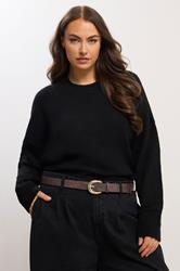 Brown Twisted Buckle Belt | Yours Clothing 1