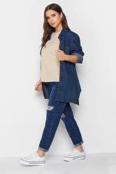 Petite Natural Brown Pocket Detail Cotton T-Shirt | PixieGirl 2